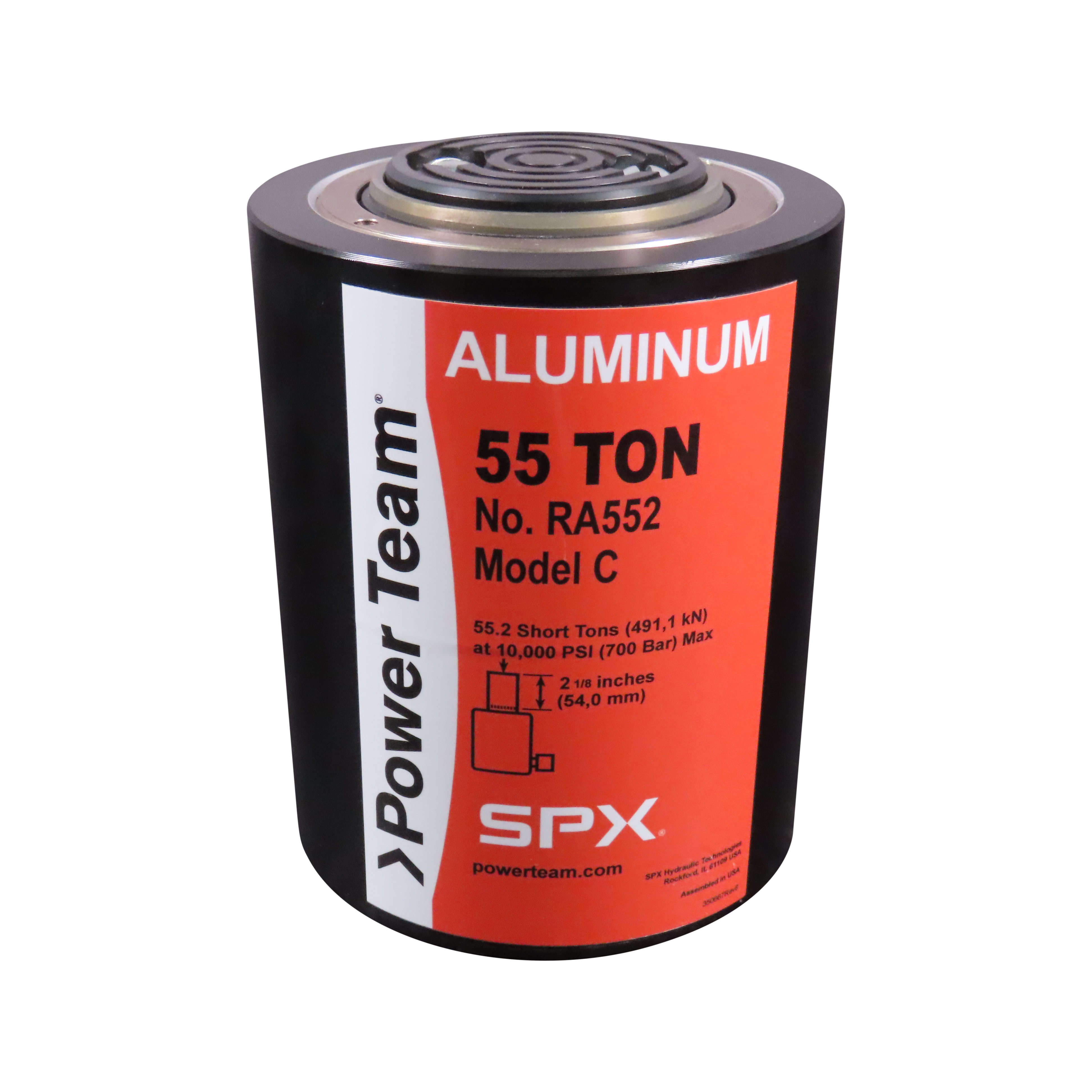 Cilindro PowerTeam Serie RA de 20 a 200 Tns (Aluminio)