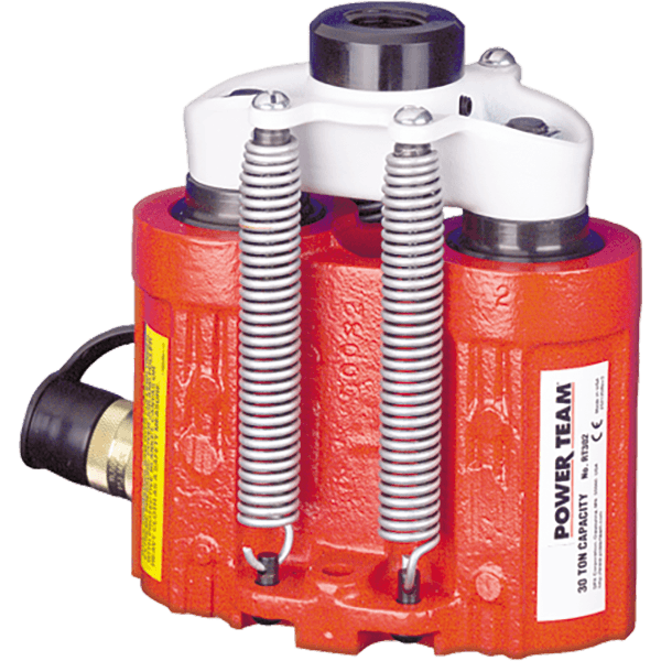 Cilindro PowerTeam Serie RT de 17 a 100 Tns (Acción simple o doble con orificio central)